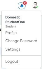 Update Profile Top Menu Link